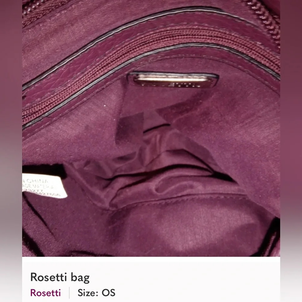 🛑 SOLD on MARKETPLACE 🛑  
Rosetti Plum Shoulder Bag 💗 PRETTY - Picture 2 of 3
